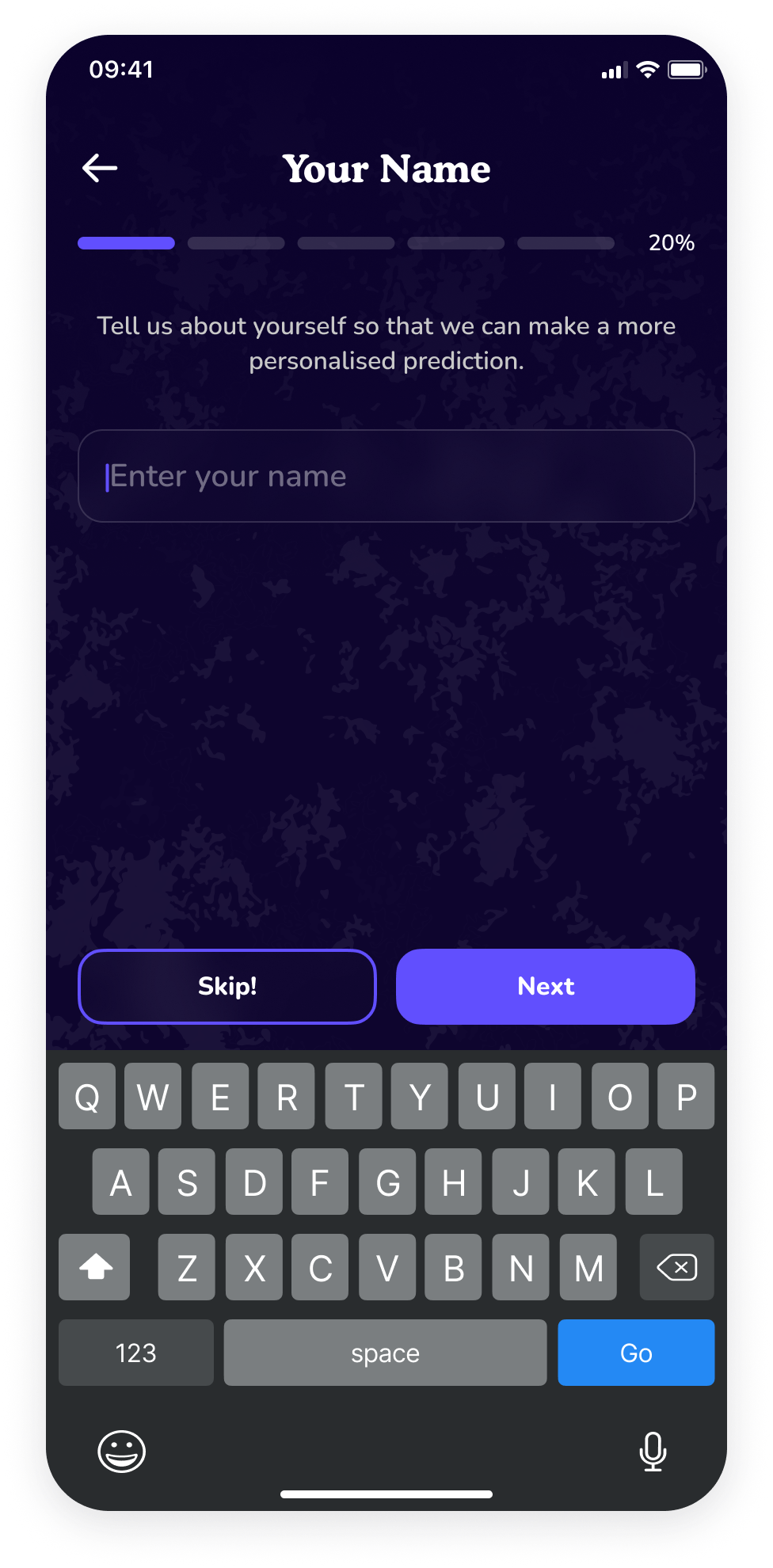 Moonly - Onboarding Screen 1